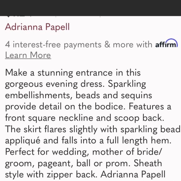 Adrianna Papell sleeveless beaded mesh tank gown - Picture 10 of 10